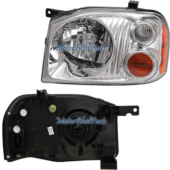 01-04 frontier base/xe headlight headlamp driver left l