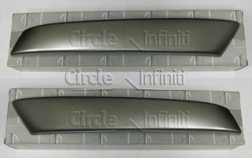 New oem 2005-2007 infiniti g35 coupe aluminum  finish door grips caps left right