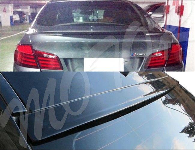 11-13 bmw f10 528i 535i sedan p-type trunk & 3d roof spoiler #416 carbon black