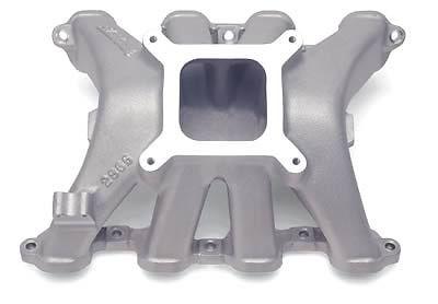 Edelbrock victor intake manifold 2866 chevy sbc 283 327 350 fits sb2 heads