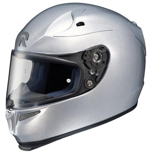 New hjc rpha-10 full-face adult helmet, metallic silver, large/lg