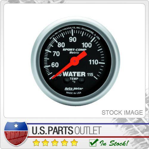 Auto meter 3332-m sport-comp mechanical metric water temperature gauge