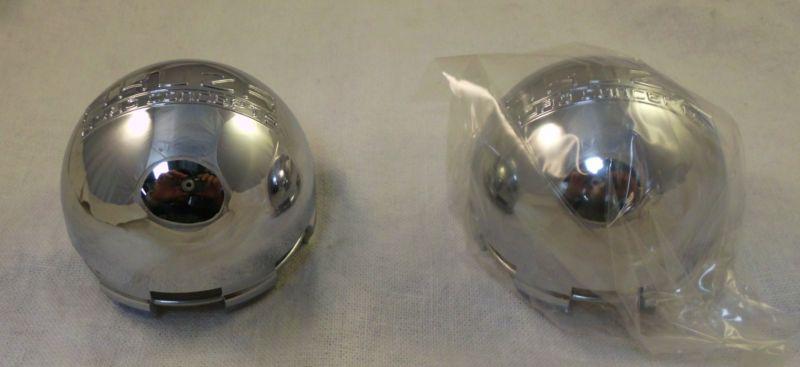 Akuza wheels chrome custom wheel center cap caps set 2 new!