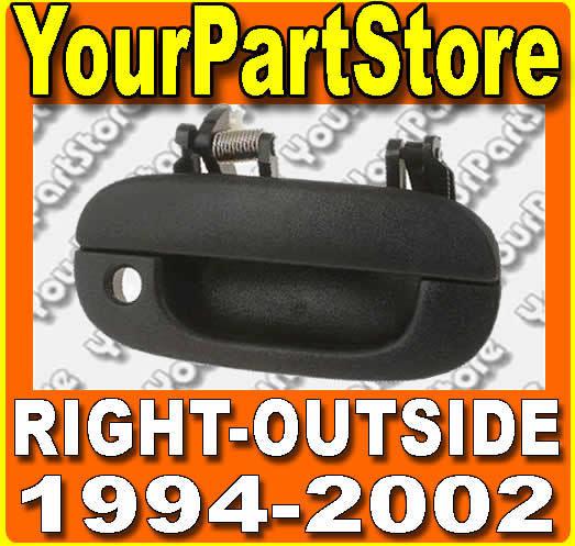 94-01 dodge ram pickup truck front outside exterior passenger door handle right