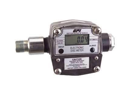 Gpi lm-300 electic oil meter w/ 1in npt inlet/outlet- 8-80 qpm (7.5-76 lpm)