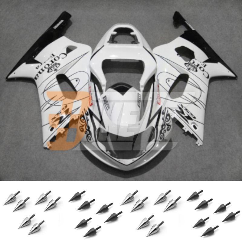 Bolt kit & injection fairing kit bodywork for suzuki gsx r 1000 k1 2001 2002 an