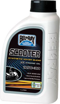 Bel-ray scooter synthetic ester blend 4t engine oil 10w-30 1lt 99430b1lw