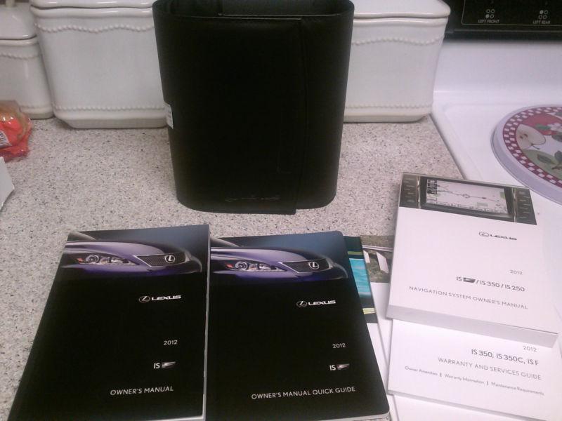 2012 lexus isf owners owner's manual book guide set *oem*