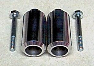 Polished honda cbr 1000rr frame sliders 1000 rr 04 05 made in the usa