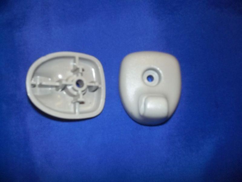 98-04 intrepid stratus sebring 300m sun visor retainer clips pair light gray