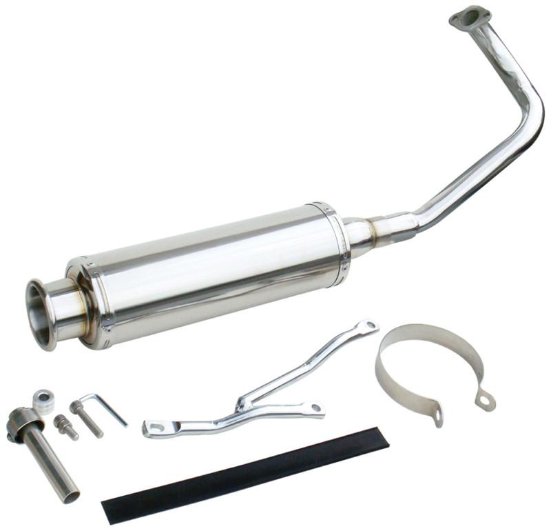 Ncy exhaust, stainless - gy6 50 qmb139                                          