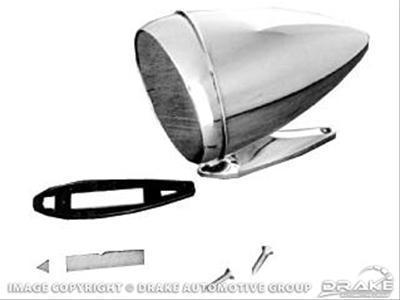 Scott drake mirror chrome bullet oval manual convex ford each