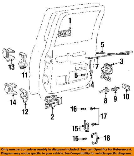 Gm oem 25640501 front door-hinge assembly retainer