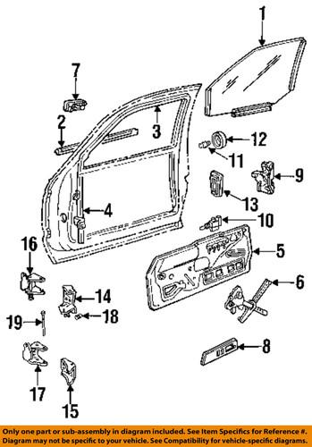 Gm oem 16631627 door lock kit-lock