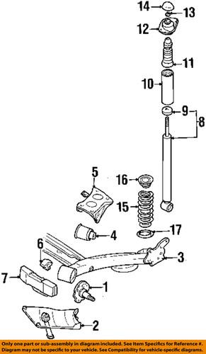 Volkswagen oem 6r0501541a suspension control arm bushing/control arm bushing