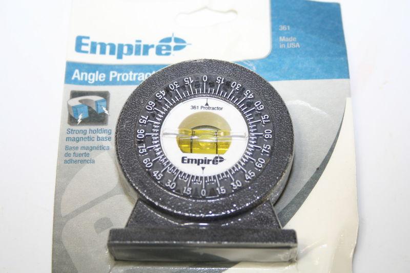 Empire 361 small angle magnetic protractor level new