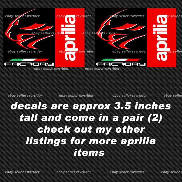  aprilia factory lionhead decals with italian colors