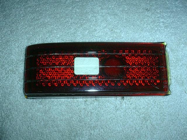 1940's nash ambassador 600 glass tail light lens nos