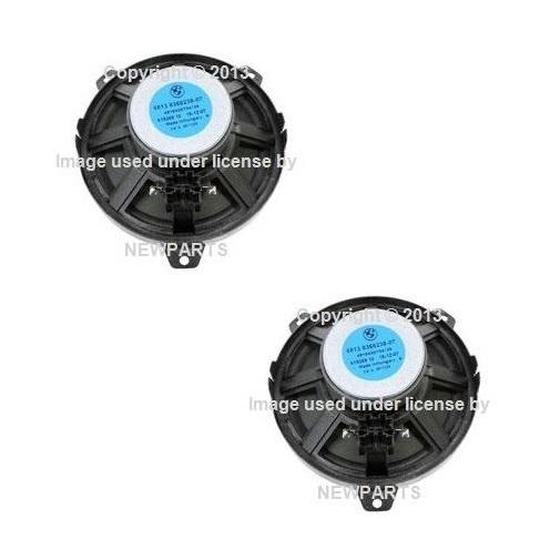 Bmw e46 323ci set of 2 speaker bass loudspeaker 6.25" genuine 65138368238