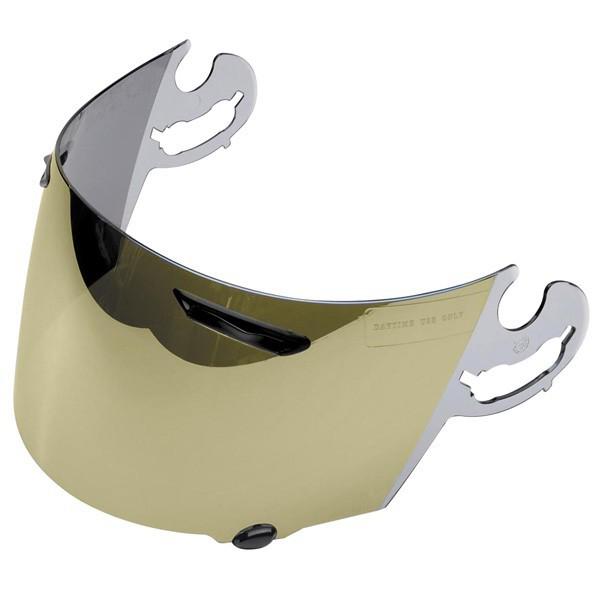 Arai rx7/profile/quantum/vector shield gold mirror