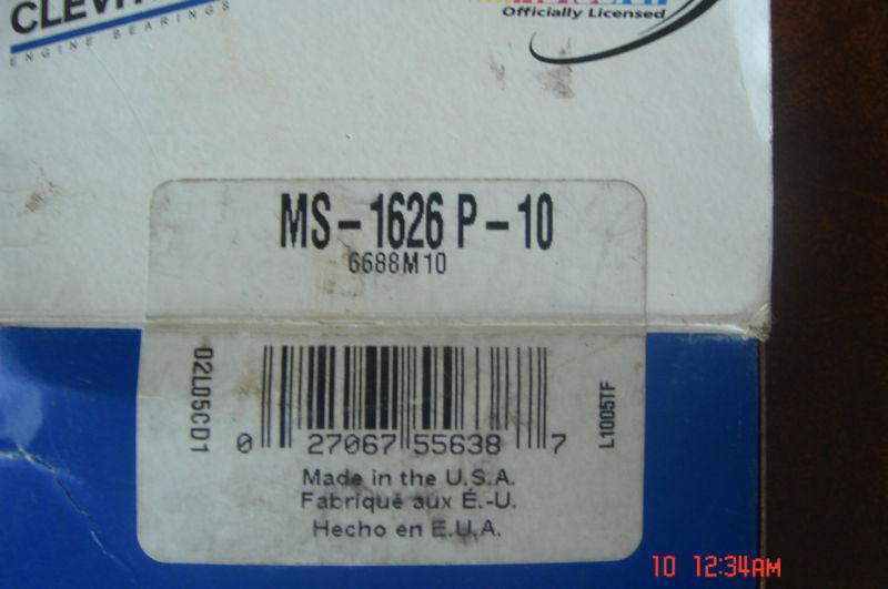 Nos  clevite ? ms1626p10  main bearing set   pseries   ms-1626p-10