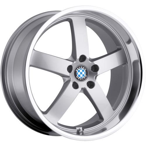 20x8.5 silver beyern rapp wheels 5x120 +20 bmw 6 series 640 5 series 550 sedan