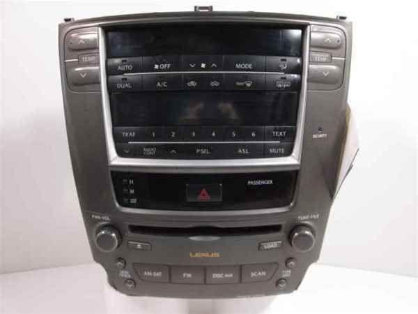 08 lexus is250 6 disc cd mp3 player radio w/ac controls