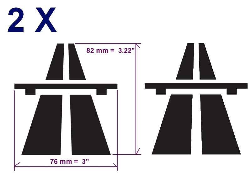 (2 x) autobahn 3" w  vinyl decal sticker green any colour 