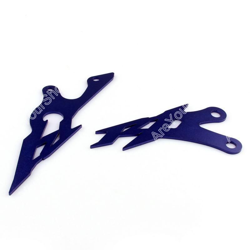 Foot peg heel plates guard for yamaha yzf r1 2009-2012 blue