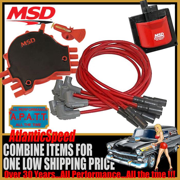 Msd 1997 lt1 lt-1 z28 camaro firebird tune up kit cap, rotor, coil & plug wires