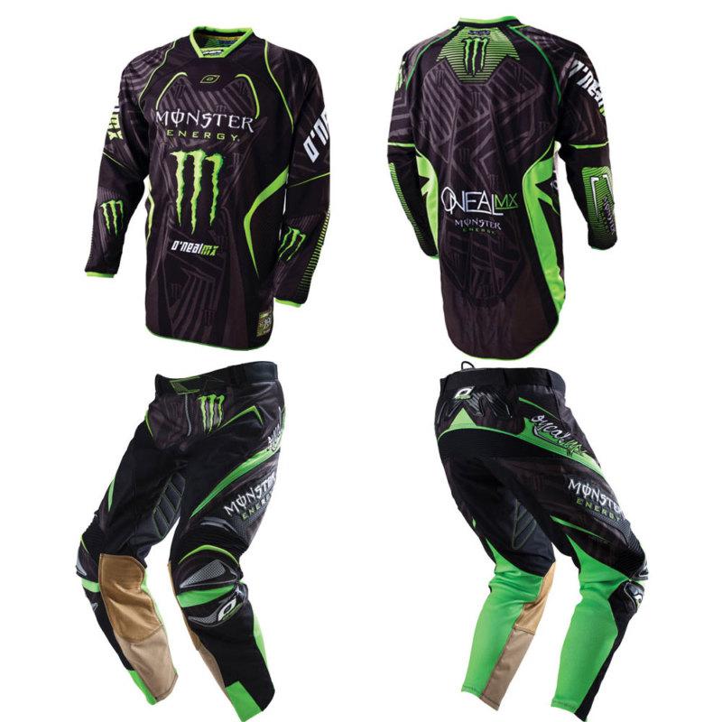 2011 oneal hardwear monster 28-l motocross riding gear dirtbike jersey pants set