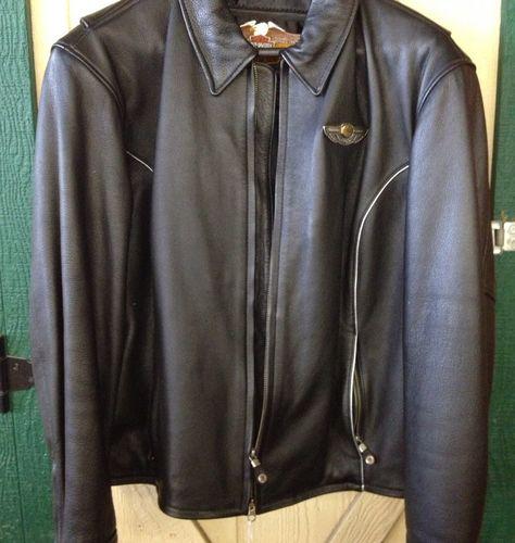 Harley davidson 100 anniversary black leather womans jacket 2xl 