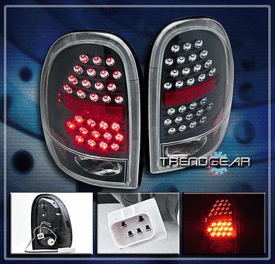 96-00 grand caravan/town country/voyager/98-03 durango led tail light lamp black