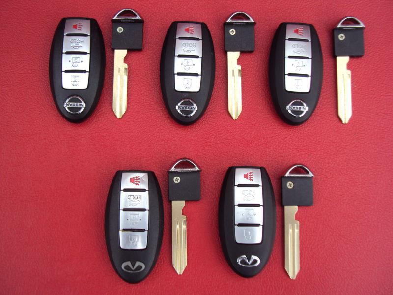 Lot (5) nissan infinity keyless remote entry keyfob smart key