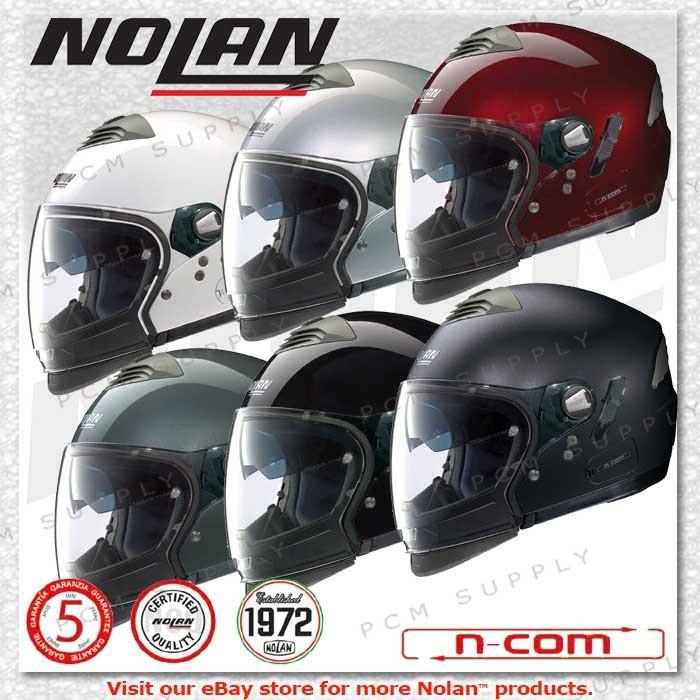 Nolan n43e n-com trilogy solid modular motorcycle street helmet