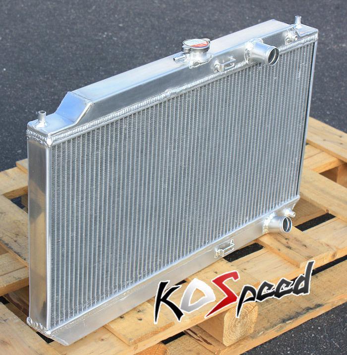 90-93 acura integra da9 da5 full size dual core 2 row aluminum racing radiator