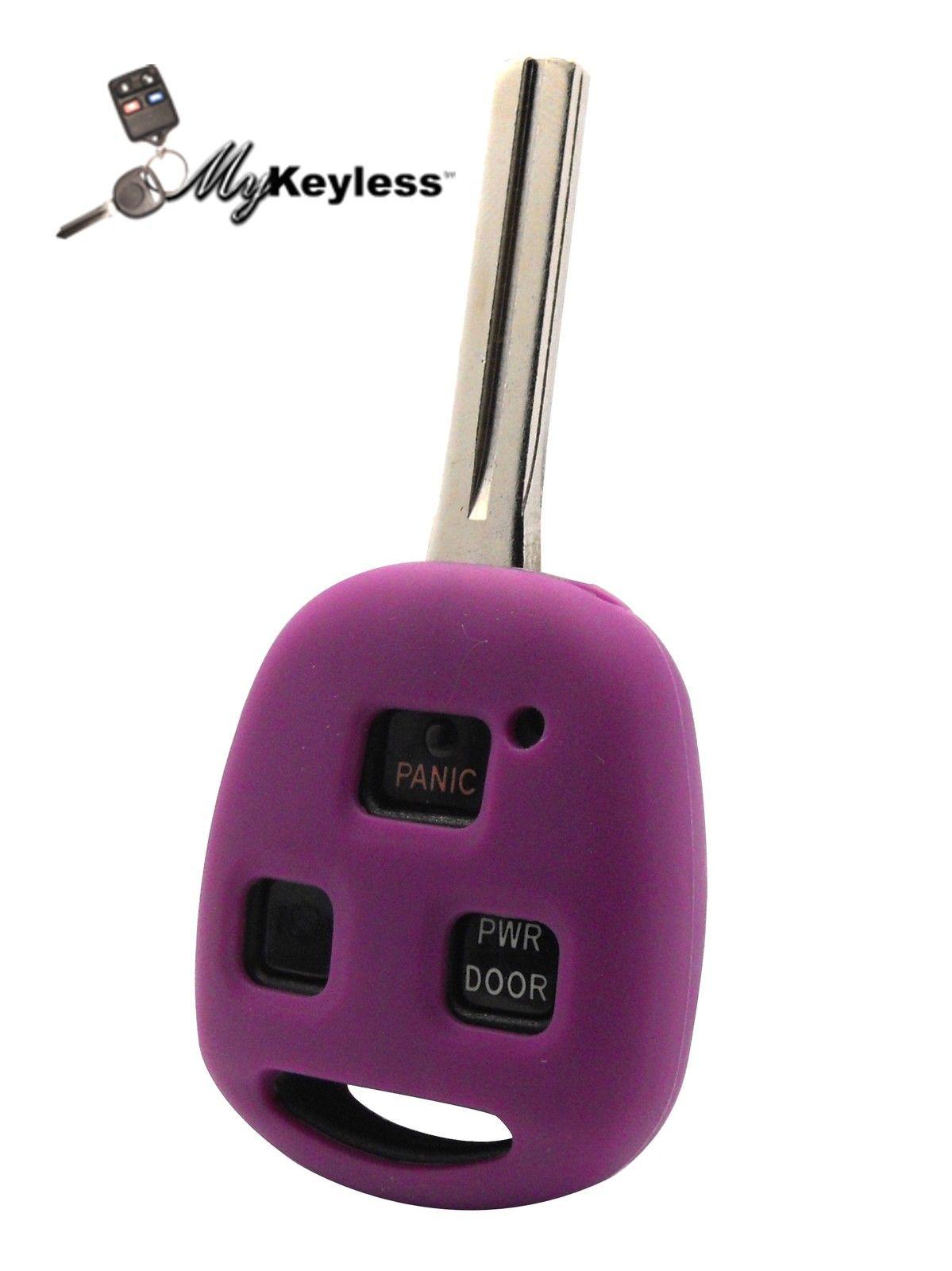 New lexus replacement uncut key keyless entry remote combo + protective jacket