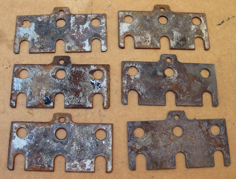 Corvette 1963 through 1967 door hinge adjusting shims (6) gm #3833099