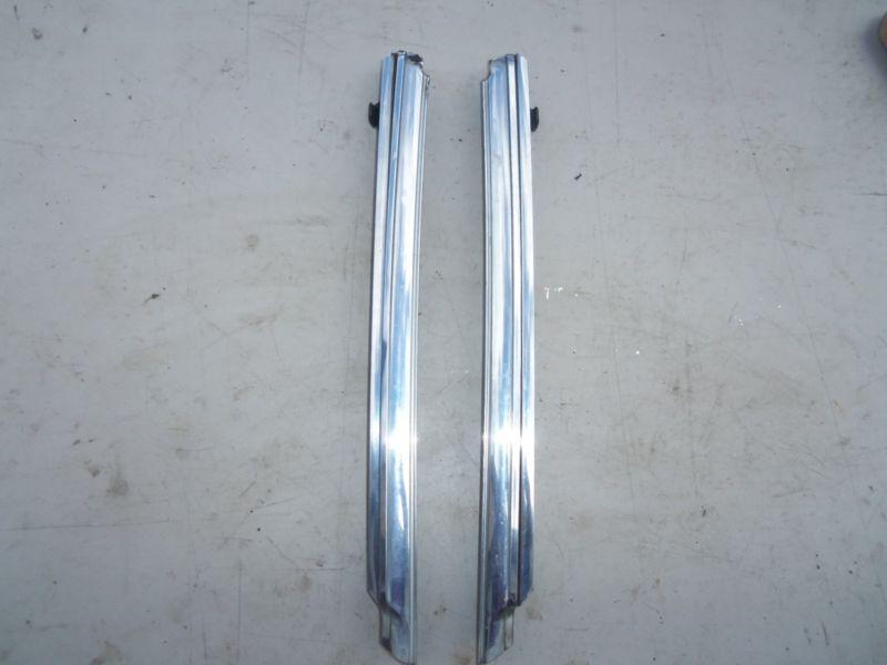 73-76 corvette windshield exterior pillar post stainless trim moulding