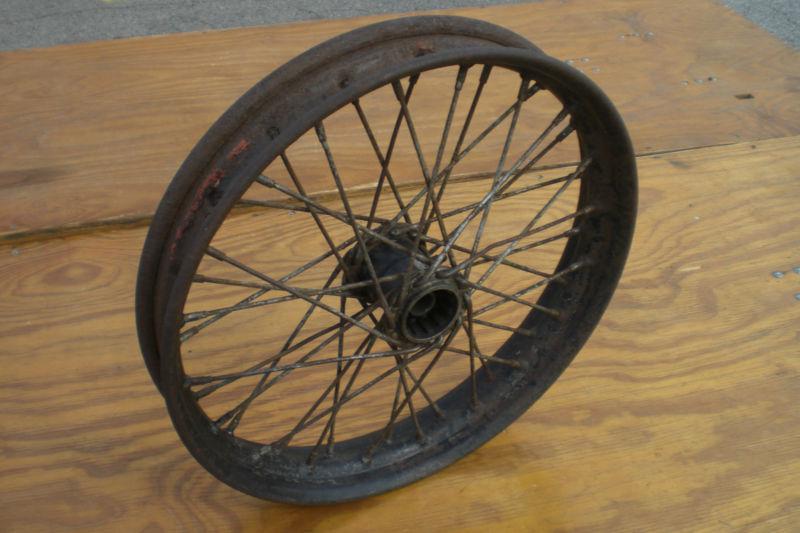 Original 1930's harley davidson 18in. wheel 30 31 32 33 34 35 36 hd hub rim