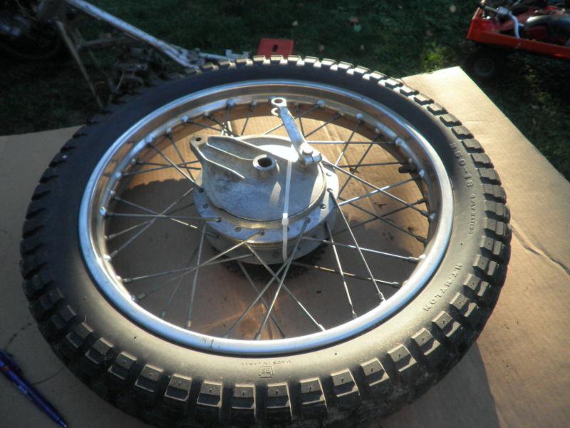 Honda sl175 1972  rear rim & tire original bridgestone cb175 cl175 cl350 