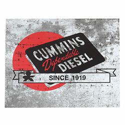 Vintage replica tin metal sign dodge cummins dependable diesel 1919 motor truck
