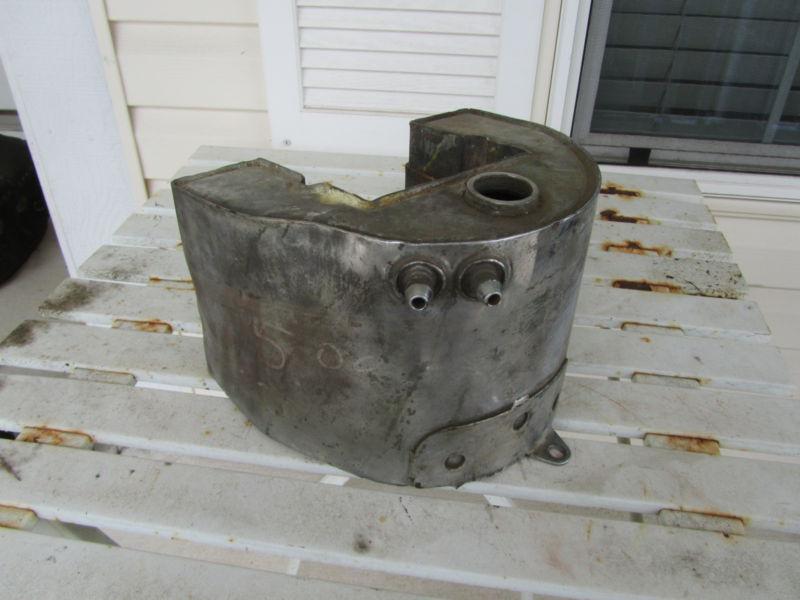 Vintage harley davidson + big twin oil tank + knucklehead flathead panhead