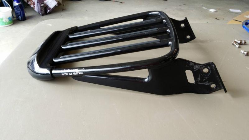 Harley davidson air foil luggage rack with grip strips-54291-11 dyna softail