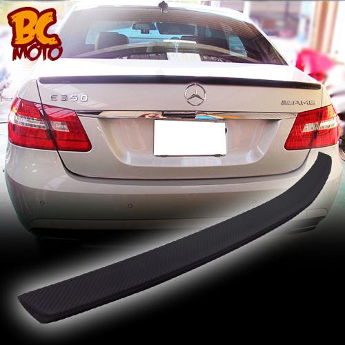 Matte carbon fiber mercedes benz w212 sedan a type boot trunk spoiler e350 e63 ▼