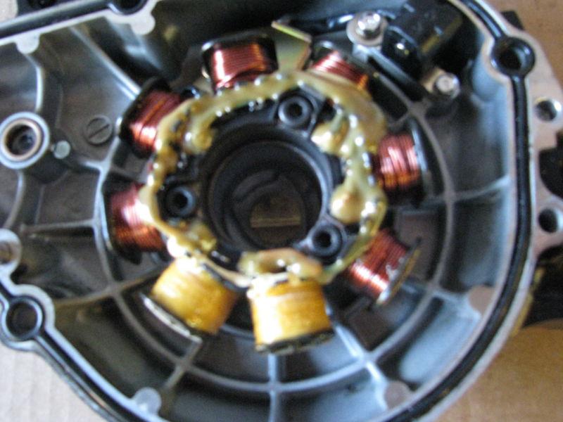 1999 yamaha gp 800    66e engine    stator and stator cover