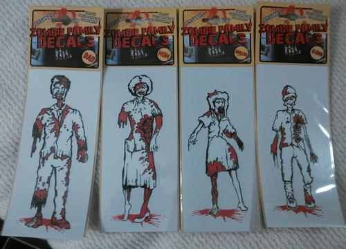 Zombie family car decals- turn your family into the walking dead