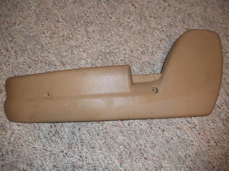 Jeep cherokee xj left front seat trim panel tan oem t5003315 lh