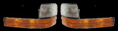 Caravan amber/clear turn signal lamp light blinker assembly pair set lh+rh