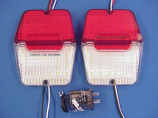 1962-1964 chevy ii nova led tail / back-up light kit inc. flasher 1963